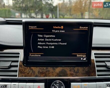 Чорний Ауді A8, об'ємом двигуна 3 л та пробігом 122 тис. км за 28999 $, фото 109 на Automoto.ua