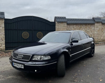Синий Ауди А8, объемом двигателя 2.8 л и пробегом 401 тыс. км за 4000 $, фото 1 на Automoto.ua