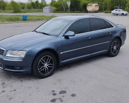 Синий Ауди А8, объемом двигателя 3 л и пробегом 370 тыс. км за 7300 $, фото 1 на Automoto.ua
