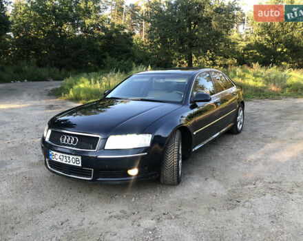 Синий Ауди А8, объемом двигателя 4 л и пробегом 450 тыс. км за 7500 $, фото 2 на Automoto.ua