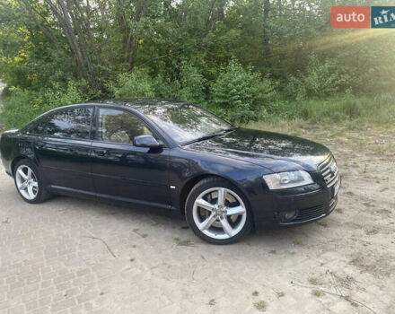 Синий Ауди А8, объемом двигателя 4.2 л и пробегом 216 тыс. км за 9500 $, фото 2 на Automoto.ua