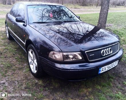 Синий Ауди А8, объемом двигателя 2.8 л и пробегом 330 тыс. км за 4000 $, фото 1 на Automoto.ua