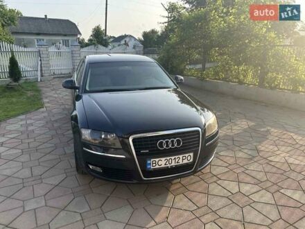 Синий Ауди А8, объемом двигателя 3 л и пробегом 320 тыс. км за 11600 $, фото 1 на Automoto.ua