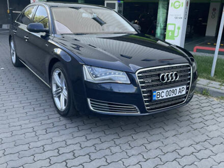 Ауді A8 2012 у Львові на Automoto.ua Синій Ауді A8, об'ємом двигуна 6.3 л та пробігом 145 тис. км за 20500 $, фото 1 на Automoto.ua