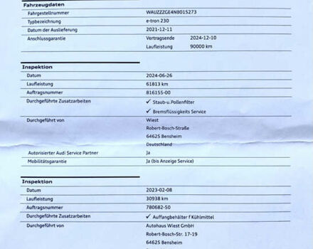 Белый Ауди E-Tron, объемом двигателя 0 л и пробегом 78 тыс. км за 29800 $, фото 17 на Automoto.ua