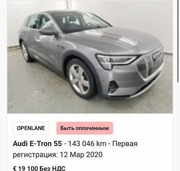 Сірий Ауді E-Tron, об'ємом двигуна 0 л та пробігом 143 тис. км за 27900 $, фото 71 на Automoto.ua
