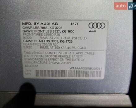 Серый Ауди E-Tron, объемом двигателя 0 л и пробегом 3 тыс. км за 47000 $, фото 10 на Automoto.ua