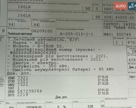 Серый Ауди E-Tron, объемом двигателя 0 л и пробегом 112 тыс. км за 31900 $, фото 89 на Automoto.ua