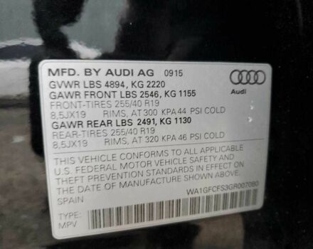 Чорний Ауді Ку3, об'ємом двигуна 2 л та пробігом 62 тис. км за 2100 $, фото 13 на Automoto.ua