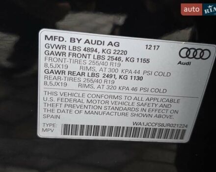 Чорний Ауді Ку3, об'ємом двигуна 2 л та пробігом 156 тис. км за 18950 $, фото 69 на Automoto.ua