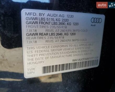 Черный Ауди Ку3, объемом двигателя 2 л и пробегом 112 тыс. км за 8500 $, фото 12 на Automoto.ua