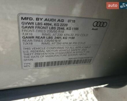 Сірий Ауді Ку3, об'ємом двигуна 1.98 л та пробігом 109 тис. км за 2900 $, фото 11 на Automoto.ua