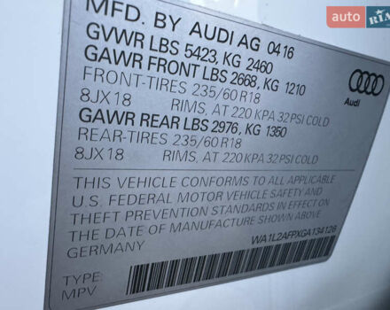 Білий Ауді Ку 5, об'ємом двигуна 2 л та пробігом 173 тис. км за 15700 $, фото 40 на Automoto.ua