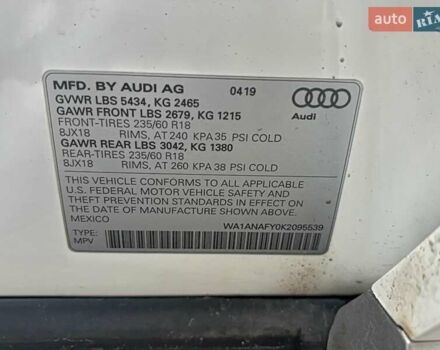 Білий Ауді Ку 5, об'ємом двигуна 1.98 л та пробігом 111 тис. км за 9500 $, фото 9 на Automoto.ua