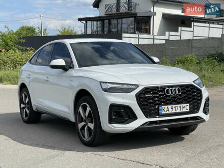 Ауди Ку 5 2022 в Киеве на Automoto.ua Белый Ауди Ку 5, объемом двигателя 1.98 л и пробегом 15 тыс. км за 60000 $, фото 1 на Automoto.ua
