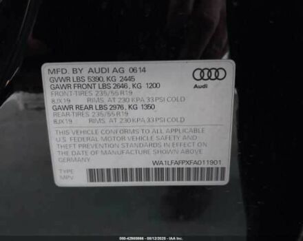 Черный Ауди Ку 5, объемом двигателя 2 л и пробегом 75 тыс. км за 2500 $, фото 8 на Automoto.ua