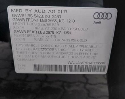 Черный Ауди Ку 5, объемом двигателя 0 л и пробегом 221 тыс. км за 16000 $, фото 8 на Automoto.ua