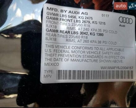 Черный Ауди Ку 5, объемом двигателя 1.98 л и пробегом 173 тыс. км за 14900 $, фото 12 на Automoto.ua