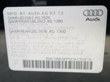 Ауди Ку 5 2012 в Петропавлівська Борщагівка на Automoto.ua Черный Ауди Ку 5, объемом двигателя 3.2 л и пробегом 250 тыс. км за 17000 $, фото 1 на Automoto.ua
