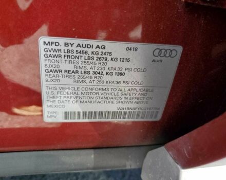 Червоний Ауді Ку 5, об'ємом двигуна 0 л та пробігом 58 тис. км за 7000 $, фото 12 на Automoto.ua