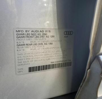 Ауди Ку 5 2015 в Ровно на Automoto.ua Серый Ауди Ку 5, объемом двигателя 2 л и пробегом 230 тыс. км за 15500 $, фото 10 на Automoto.ua