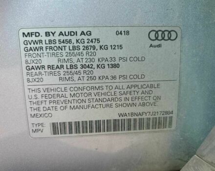 Сірий Ауді Ку 5, об'ємом двигуна 0 л та пробігом 54 тис. км за 6000 $, фото 12 на Automoto.ua