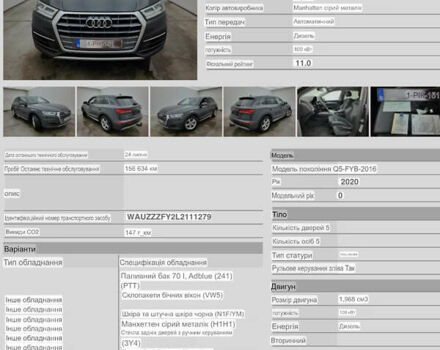 Серый Ауди Ку 5, объемом двигателя 1.97 л и пробегом 170 тыс. км за 32000 $, фото 44 на Automoto.ua