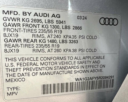 Серый Ауди Ку 5, объемом двигателя 1.98 л и пробегом 3 тыс. км за 52900 $, фото 30 на Automoto.ua