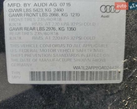 Синий Ауди Ку 5, объемом двигателя 1.98 л и пробегом 77 тыс. км за 3000 $, фото 12 на Automoto.ua