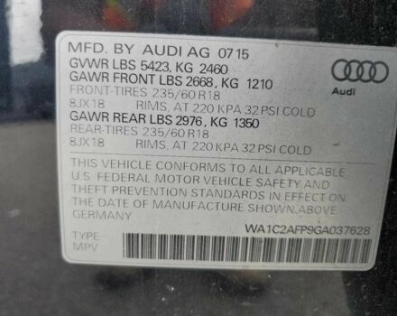 Ауди Ку 5 2016 в Львове на Automoto.ua Синий Ауди Ку 5, объемом двигателя 2 л и пробегом 135 тыс. км за 3500 $, фото 11 на Automoto.ua