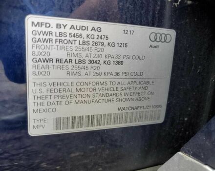 Синий Ауди Ку 5, объемом двигателя 0 л и пробегом 42 тыс. км за 8000 $, фото 12 на Automoto.ua