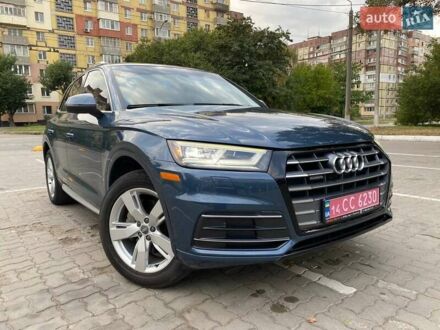 Ауди Ку 5 2018 в Днепре (Днепропетровске) на Automoto.ua Синий Ауди Ку 5, объемом двигателя 2 л и пробегом 151 тыс. км за 23500 $, фото 1 на Automoto.ua