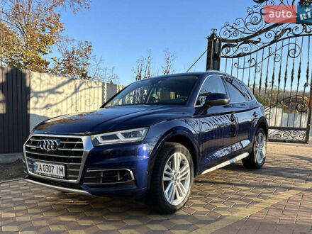 Ауди Ку 5 2019 в Киеве на Automoto.ua Синий Ауди Ку 5, объемом двигателя 1.98 л и пробегом 82 тыс. км за 38500 $, фото 1 на Automoto.ua