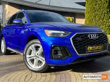 Ауди Ку 5 2021 в Львове на Automoto.ua Синий Ауди Ку 5, объемом двигателя 2 л и пробегом 45 тыс. км за 39200 $, фото 1 на Automoto.ua