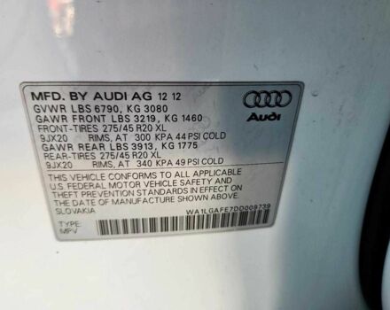 Белый Ауди Ку 7, объемом двигателя 3 л и пробегом 65 тыс. км за 1200 $, фото 12 на Automoto.ua
