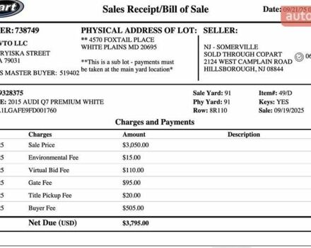 Белый Ауди Ку 7, объемом двигателя 3 л и пробегом 132 тыс. км за 9950 $, фото 13 на Automoto.ua
