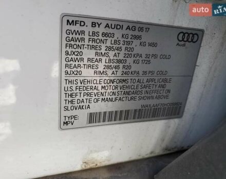 Ауді Ку 7 2017 у Києві на Automoto.ua Білий Ауді Ку 7, об'ємом двигуна 3 л та пробігом 103 тис. км за 19280 $, фото 12 на Automoto.ua