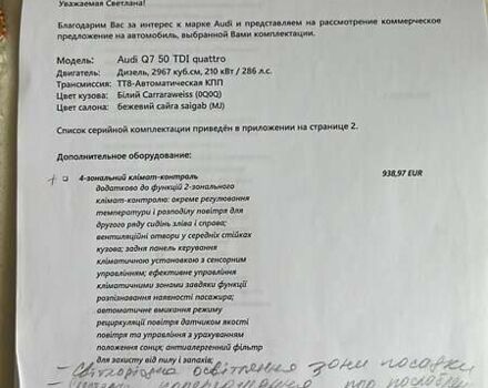 Білий Ауді Ку 7, об'ємом двигуна 2.97 л та пробігом 67 тис. км за 75000 $, фото 31 на Automoto.ua