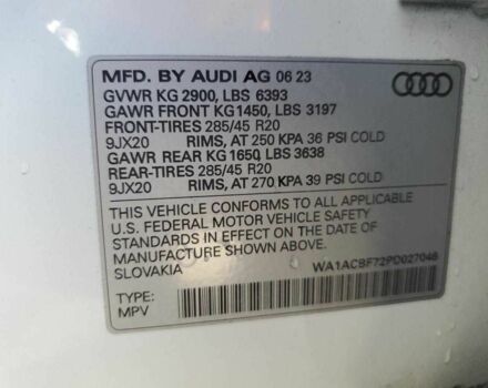 Белый Ауди Ку 7, объемом двигателя 3 л и пробегом 26 тыс. км за 17000 $, фото 13 на Automoto.ua