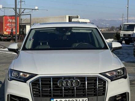 Ауди Ку 7 2020 в Хусте на Automoto.ua Белый Ауди Ку 7, объемом двигателя 3 л и пробегом 67 тыс. км за 55000 $, фото 1 на Automoto.ua