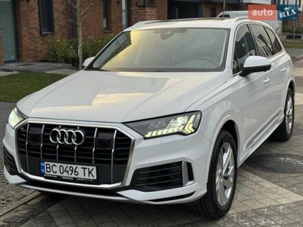 Ауди Ку 7 2022 в Львове на Automoto.ua Белый Ауди Ку 7, объемом двигателя 3 л и пробегом 41 тыс. км за 49900 $, фото 1 на Automoto.ua