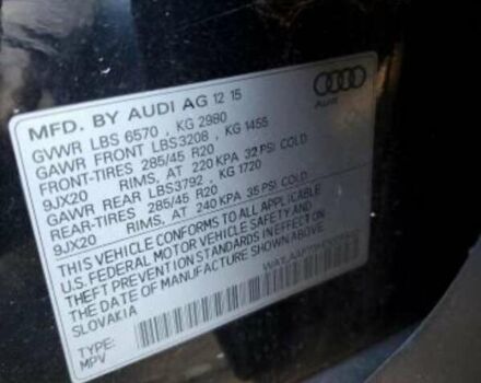 Ауди Ку 7 2016 в Львове на Automoto.ua Черный Ауди Ку 7, объемом двигателя 3 л и пробегом 191 тыс. км за 24500 $, фото 10 на Automoto.ua