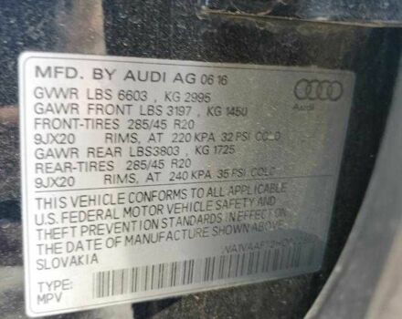 Черный Ауди Ку 7, объемом двигателя 3 л и пробегом 76 тыс. км за 7000 $, фото 12 на Automoto.ua