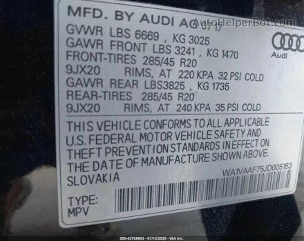 Ауди Ку 7 2017 в Львове на Automoto.ua Черный Ауди Ку 7, объемом двигателя 0 л и пробегом 72 тыс. км за 23000 $, фото 7 на Automoto.ua