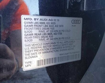 Черный Ауди Ку 7, объемом двигателя 3 л и пробегом 43 тыс. км за 18000 $, фото 11 на Automoto.ua