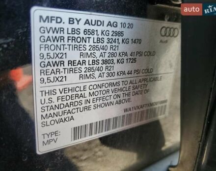 Ауди Ку 7 2021 в Львове на Automoto.ua Черный Ауди Ку 7, объемом двигателя 3 л и пробегом 75 тыс. км за 17000 $, фото 13 на Automoto.ua