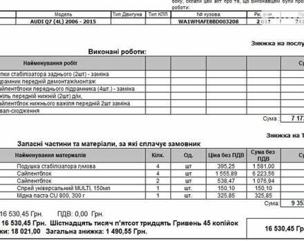 Ауді Ку 7, об'ємом двигуна 2.97 л та пробігом 260 тис. км за 18200 $, фото 11 на Automoto.ua