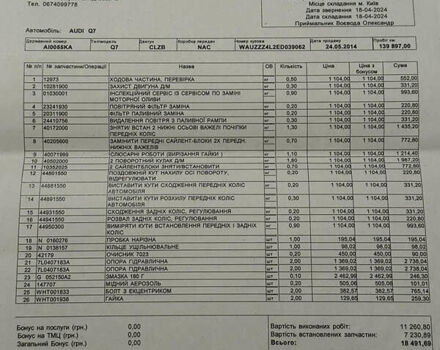 Ауди Ку 7 2014 в Прилуках на Automoto.ua Серый Ауди Ку 7, объемом двигателя 2.97 л и пробегом 150 тыс. км за 33500 $, фото 104 на Automoto.ua