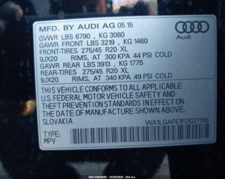 Сірий Ауді Ку 7, об'ємом двигуна 3 л та пробігом 98 тис. км за 2500 $, фото 8 на Automoto.ua