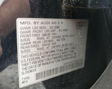 Ауди Ку 7 2016 в Киеве на Automoto.ua Синий Ауди Ку 7, объемом двигателя 3 л и пробегом 191 тыс. км за 7000 $, фото 11 на Automoto.ua